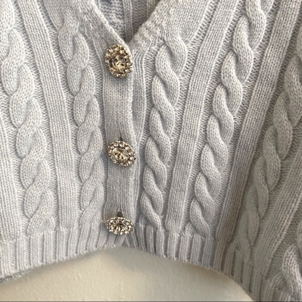 RONNY KOBO Phyllis Cashmere Cropped Cardigan - Picture 8 of 16